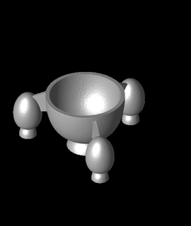 mars vii rocket egg cup 3d model jangy thangs 3d print model - Mito3D
