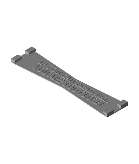 Maske Halter Unterstützung Warnung 3d Modell Rudyamid danke 3D print model - Mito3D