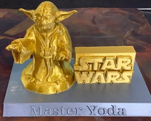 master yoda on a stand - 3d by milvetretired thangs 3d print model - Mito3D