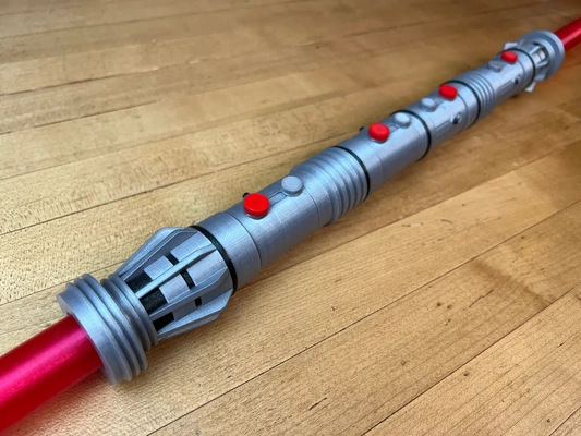maul's multi-color lightsaber - 3d by printingworld on thangs print in place collapsing mmu ams starwars 3d print model - Mito3D