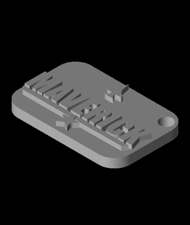 Maverick clé chaîne conception passe temps Jeux 3d print model - Mito3D