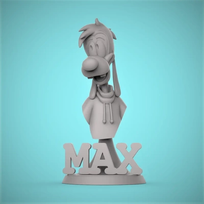 max goof bust -a goofy movie - 3d by chelscct chelseycreatesthings on thangs arts & entertainment movies people society kids teens children's interests disney 3d print model - Mito3D