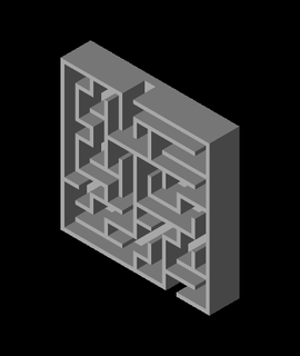 labirinto 10x10 3d modello juankmed grazie 3d print model - Mito3D