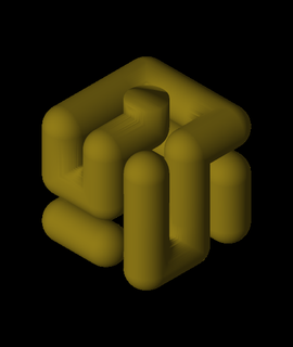 Labyrinthe cube moyen os passe temps Jeux 3d print model - Mito3D