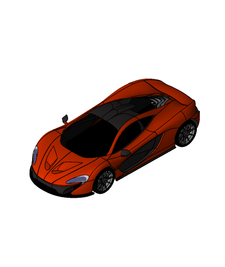 McLaren 3d modèle pleut 3D print model - Mito3D
