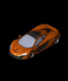 McLaren 3d modèle rouge gorge 3d print model - Mito3D