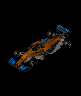 McLaren mcl35 3d model robinja teşekkürler 3d print model - Mito3D
