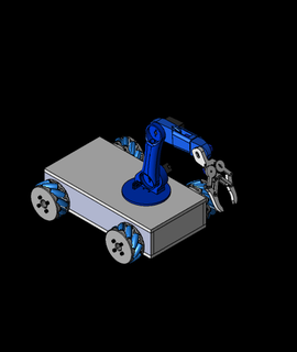 mecanum wheels robot 3d model howtomechatronics thangs 3d print model - Mito3D