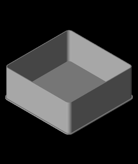 Medien Symbol schält Box v1 3d print model - Mito3D