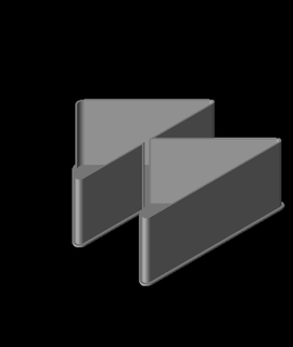 media icon rewind nestable box v1 3d print model - Mito3D