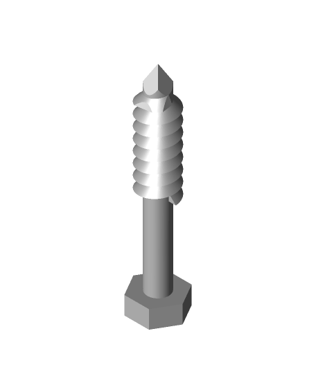 medical screw petercustomcad 3D print model - Mito3D