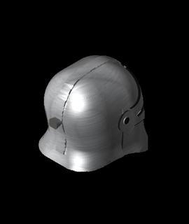 medieval captain rex helmet v2 3d print model - Mito3D