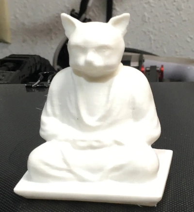 meditating cat - 3d by briangrossmiller on thangs 3d print model - Mito3D