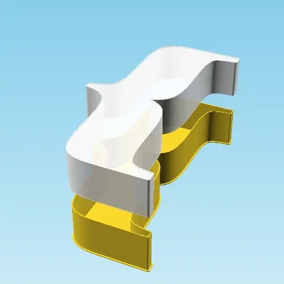 moyen gauche frisé support ornement nid boîte v1 3d by ppac 3d print model - Mito3D