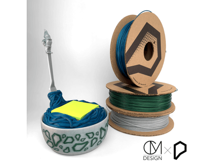 medio pasta cuenco envase tenedor pegajoso notas Pasta Proto 3d print model - Mito3D