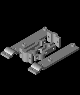 mendelmax clip-on fan mount 3d print model - Mito3D