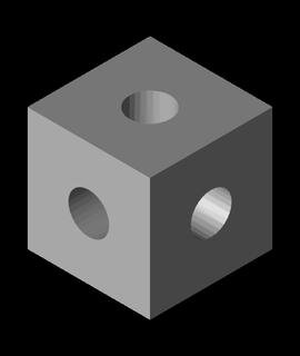 Menger esponja buracos ordem 1 4 3d modelo 3d print model - Mito3D