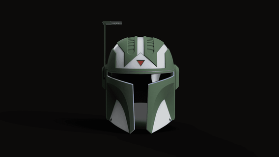 merc - custom post imperial helmet -   starbug props  3d print model - Mito3D