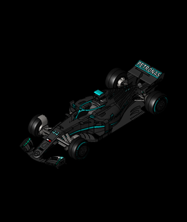 Mercedes amg Petronas f1 3d model robinja teşekkürler 3d print model - Mito3D