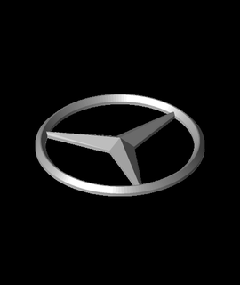 Mercedes benz logo ücretsiz bilet arabalar Araçlar 3d print model - Mito3D