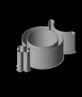 mercúrio símbolo nestable caixa v1 ppac 3d print model - Mito3D