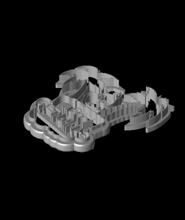 alegre grinchmas molde galletas Marte aficiones juegos 3d print model - Mito3D