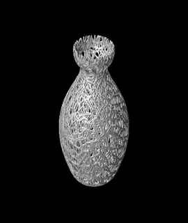 désordonné voronoi vase printbunny Accueil maison jardin 3d print model - Mito3D