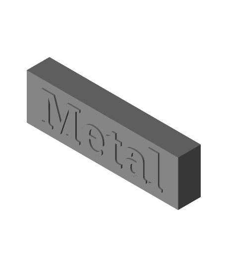 metal blockobj 3d modèle rmeira 3D print model - Mito3D