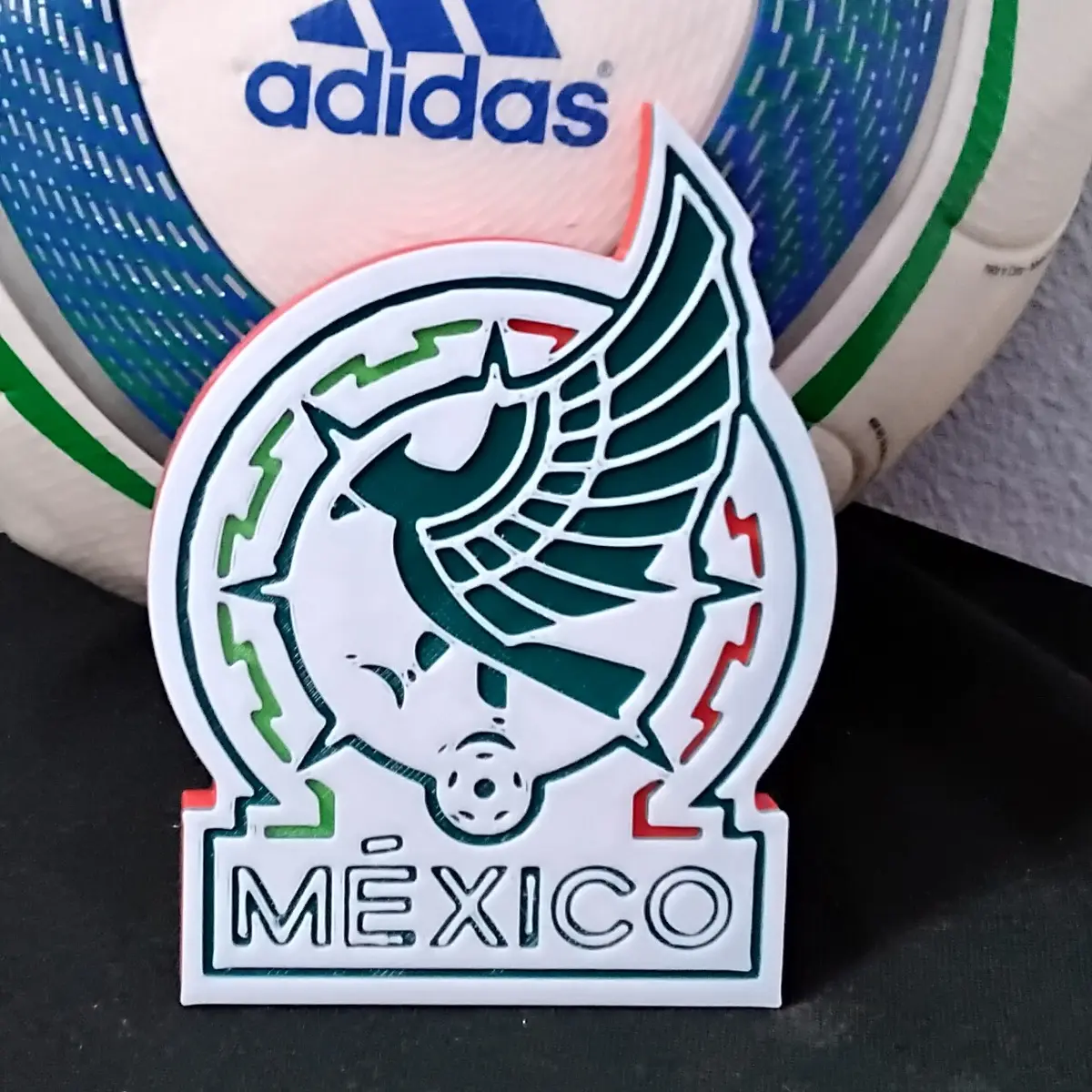 mexique nationale football équipe coaster or plaque 3d by papawazzy créateur 3D print model - Mito3D