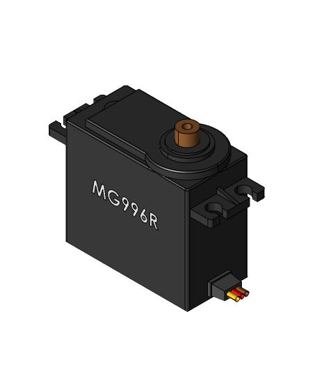 mg996r servo motor 3d modelo gracias 3D print model - Mito3D
