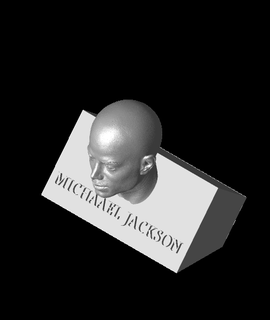 Michael jackson v1 cabelo artes entretenimento 3d print model - Mito3D