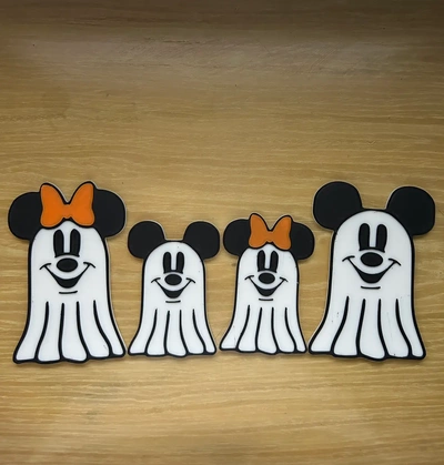 mickey mouse minnie ghost - 3d by printanything on thangs 3d print model - Mito3D