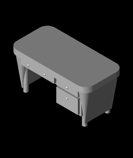 mid century desk 3d model nf1nk thangs 3d print model - Mito3D