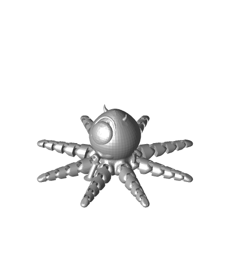 miketopus mike wazowski + octopus 3d model thangs 3D print model - Mito3D