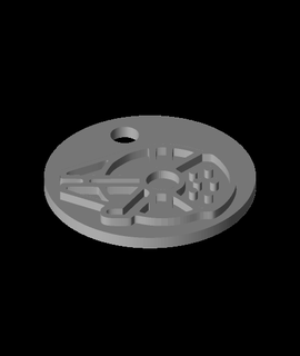 Millennium Falke Schlüssel Kette Design Hobbys Spiele 3d print model - Mito3D