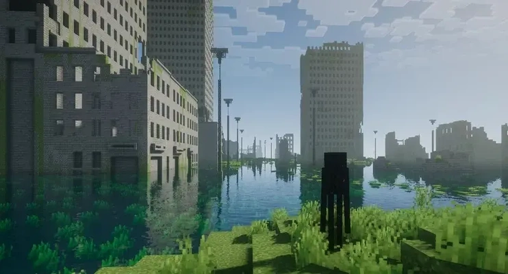 minecraft abandoned city - 3d by allanromanreyes on thangs 3d print model - Mito3D