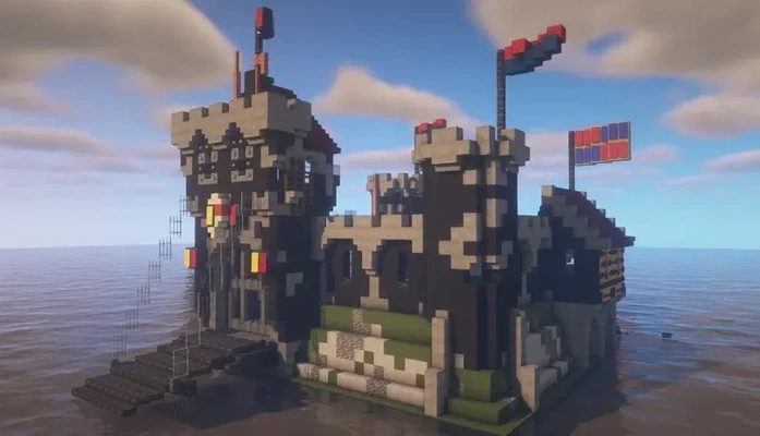 minecraft black knight castle - 3d by allanromanreyes on thangs 3d print model - Mito3D