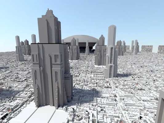 minecraft coruscant city - 3d by allanromanreyes on thangs 3d print model - Mito3D