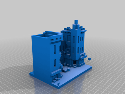 Minecraft Hof Wohnung allanromanreyes 3d print model - Mito3D
