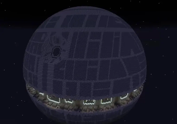minecraft death star - 3d by allanromanreyes on thangs 3d print model - Mito3D
