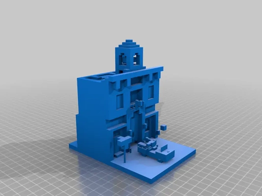 minecraft fire station - 3d by allanromanreyes on thangs 3d print model - Mito3D