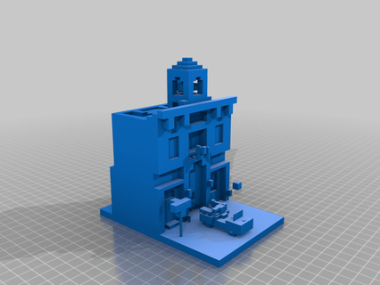 Minecraft fuoco stazione allanromanreyes 3d print model - Mito3D
