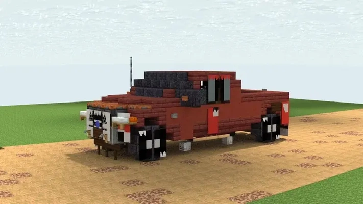 minecraft ford f150 - 3d by allanromanreyes on thangs 3d print model - Mito3D