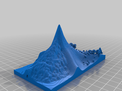 Minecraft solitario montaña allanromanreyes 3d print model - Mito3D