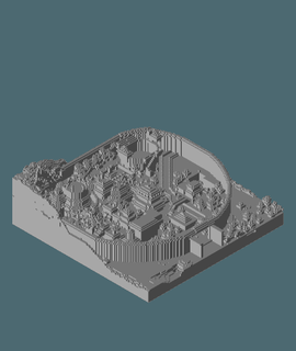 Minecraft naruto villaggio allanromanreyes 3d print model - Mito3D