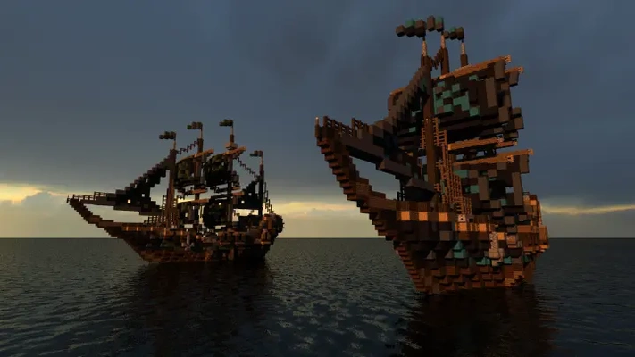minecraft pirate battle - 3d by allanromanreyes on thangs 3d print model - Mito3D