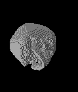 minecraft skull pressprint 3d print model - Mito3D