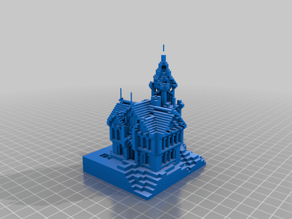 Minecraft taş malikane alanromanreyes 3d print model - Mito3D