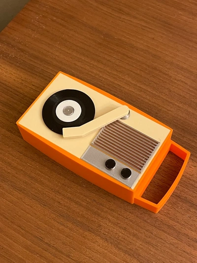 mini 60s record player bluetooth speaker - 3d by retromaker on thangs 3d print model - Mito3D