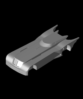 mini Animé séries batmobile principale 3d modèle 3d print model - Mito3D